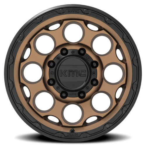 KMC Dirty Harry KM541 BRZ 17x8.5 +0 8x170mm 125.1mm Matte Bronze Black Lip