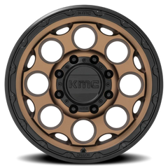 KMC Dirty Harry KM541 BRZ 17x8.5 +0 8x170mm 125.1mm Matte Bronze Black Lip