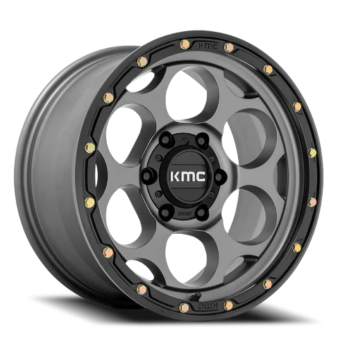 KMC Dirty Harry KM541 GY 17x8.5 +0 8x170mm 125.1mm Satin Gray Black Lip