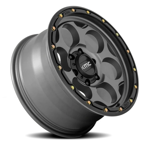 KMC Dirty Harry KM541 GY 17x8.5 +0 8x170mm 125.1mm Satin Gray Black Lip