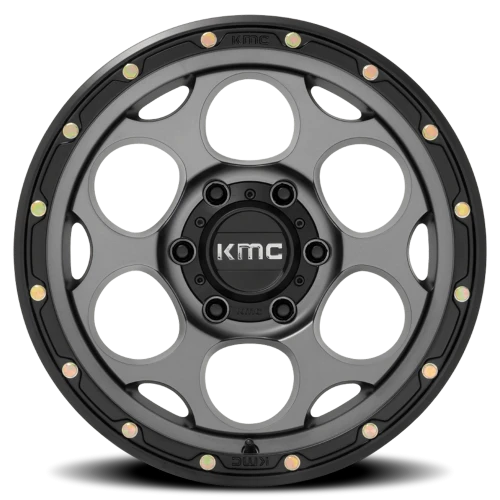 KMC Dirty Harry KM541 GY 17x8.5 +0 8x165.1mm 125.1mm Satin Gray Black Lip