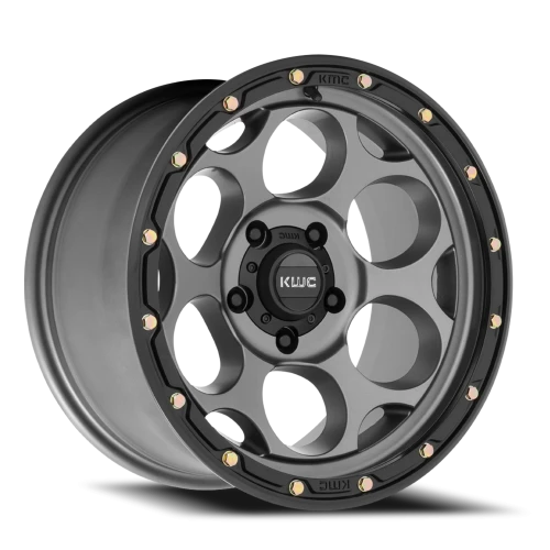 KMC Dirty Harry KM541 GY 18x8.5 +0 5x127mm 71.5mm Satin Gray Black Lip