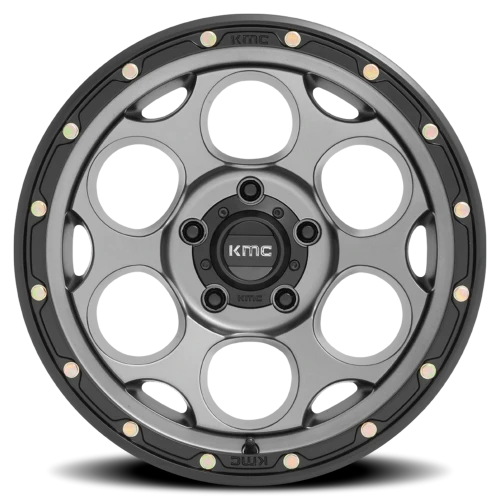 KMC Dirty Harry KM541 GY 20x9 +0 5x127mm 71.5mm Satin Gray Black Lip