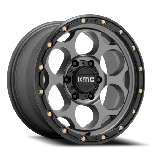 KMC Dirty Harry KM541 GY 17x8.5 +0 6x135mm 87.1mm Satin Gray Black Lip