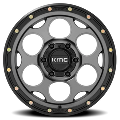 KMC Dirty Harry KM541 GY 17x8.5 +0 6x139.7mm 106.1mm Satin Gray Black Lip
