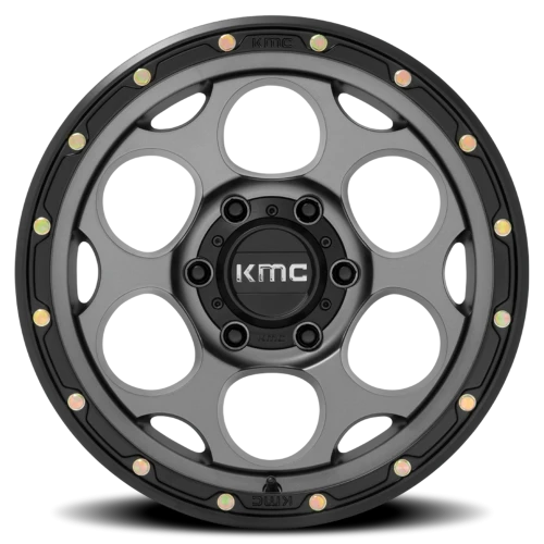 KMC Dirty Harry KM541 GY 20x9 +0 6x139.7mm 106.25mm Satin Gray Black Lip