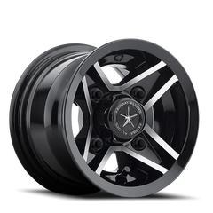 Fairway Alloys Divot 8x7 +0 4x101.6mm 70.7mm Gloss Black Machined