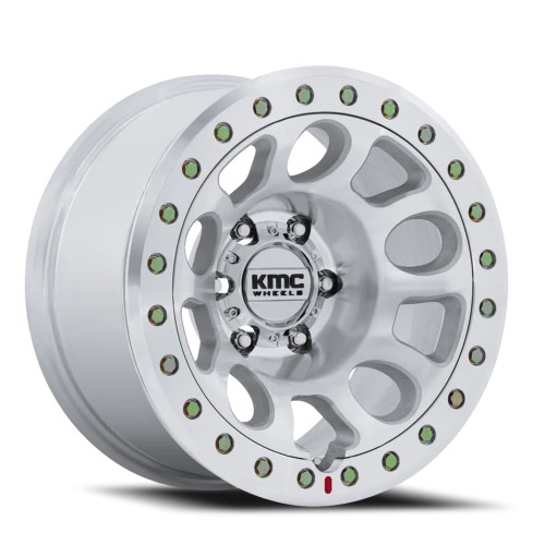 KMC E25 Beadlock KM241 DX 17x9 -38 5x127mm 71.5mm Machined Silver