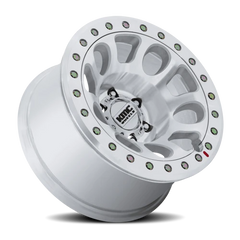 KMC E25 Beadlock KM241 DX 17x9 -12 5x127mm 71.5mm Machined Silver