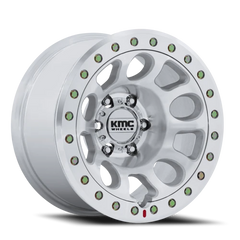 KMC E25 Beadlock KM241 DX 17x9 -12 6x139.7mm 108mm Machined Silver
