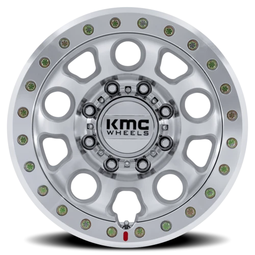 KMC E25 Beadlock KM241 DX 17x9 -38 8x165.1mm 125.1mm Machined Silver