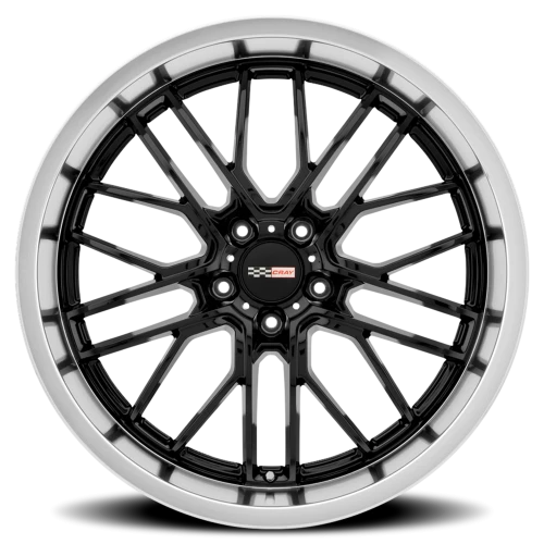 Cray Eagle GB 19x10.5 +69 5x120.65mm 70mm Gloss Black Mirror Cut Lip