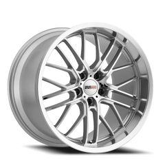 Cray Eagle SL 19x10.5 +40 5x120.65mm 70mm Silver Mirror Cut Face-Mirror Cut Lip