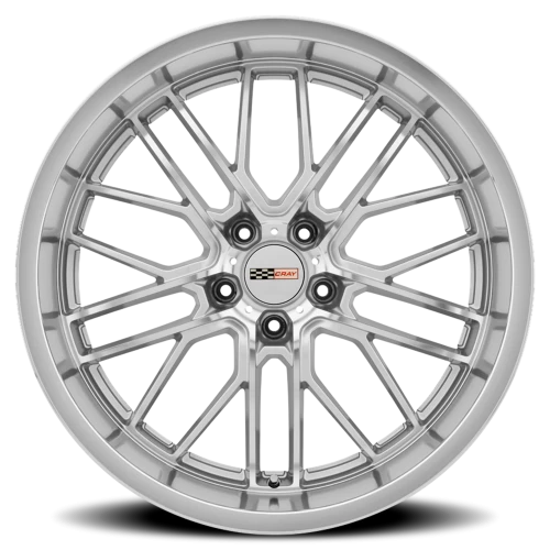 Cray Eagle SL 19x10.5 +40 5x120.65mm 70mm Silver Mirror Cut Face-Mirror Cut Lip