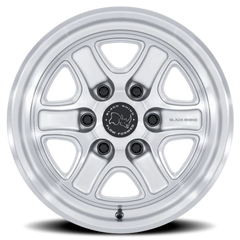 Black Rhino Echo BR032SD 18x9 +12 8x180mm 124.2mm Gloss Silver Machined Face