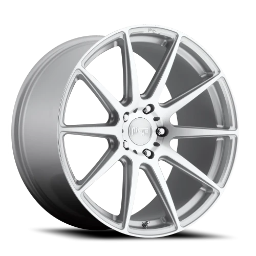 Niche Essen M146 19x8.5 +35 5x114.3mm 72.6mm Gloss Silver Machined