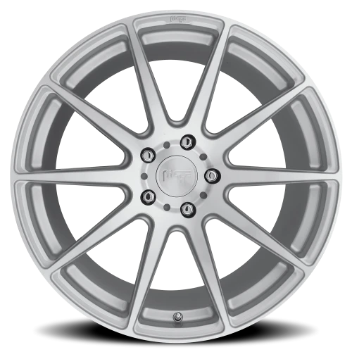 Niche Essen M146 18x8 +40 5x114.3mm 72.6mm Gloss Silver Machined