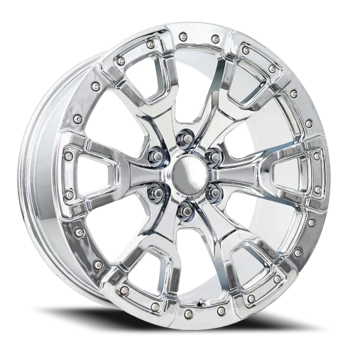 26" Chevy Truck Replica FR99 Chrome Wheel & Tire Package | 295/30R26 Lexani LX-Thirty Tires | Fits Escalade Tahoe Yukon Silverado Sierra