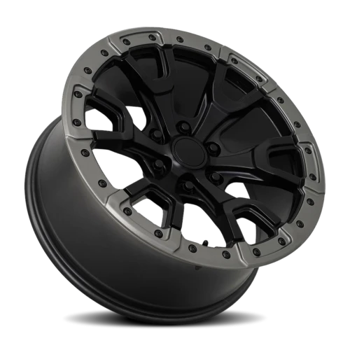 Factory Reproductions FR 99 Ford F150 Raptor SBCGR 17x9 +18 6x135mm 87.1mm Satin Black Carbon Gray Ring
