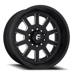 Fuel FF09D DE09 Super Single BK 20x10 -24 10x170mm 125.1mm Matte Black Milled
