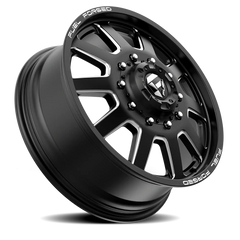 Fuel FF09D Dually DE09 BK 24x8.25 +105 10x225mm 170.1mm Matte Black Milled