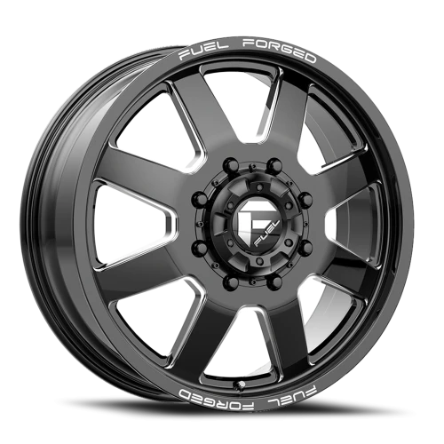 Fuel FF09D Dually DE09 BK 24x8.25 +105 8x200mm 142.2mm Matte Black Milled