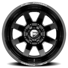 Fuel FF09D Dually DE09 BK 22x8.5 -202 8x200mm 142.2mm Matte Black Milled