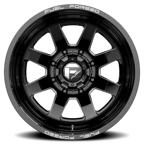 Fuel FF09D Dually DE09 BK 20x8.25 -202 8x200mm 142.2mm Matte Black Milled