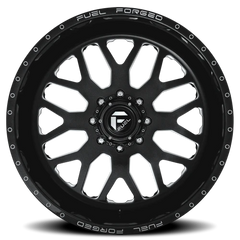 Fuel FF19D DE19 Super Single BK 22x12 -50 10x170mm 125.1mm Gloss Black Milled