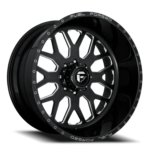 Fuel FF19D DE19 Super Single BK 24x12 -50 8x170mm 125.1mm Gloss Black Milled