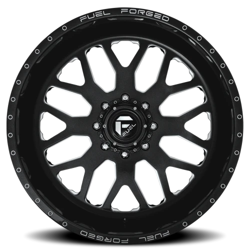Fuel FF19D DE19 Super Single BK 22x12 -50 8x170mm 125.1mm Gloss Black Milled