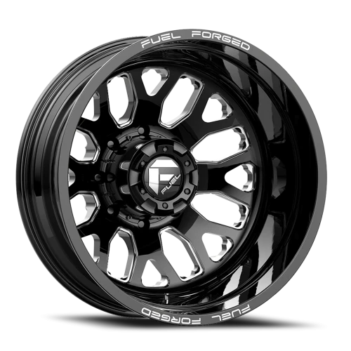 Fuel FF19D Dually DE19 BK 22x8.5 -202 10x225mm 170.1mm Gloss Black Milled