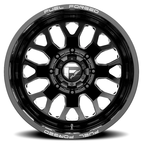 Fuel FF19D Dually DE19 BK 22x8.5 -202 10x225mm 170.1mm Gloss Black Milled