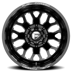 Fuel FF19D Dually DE19 BK 22x8.5 -202 10x225mm 170.1mm Gloss Black Milled