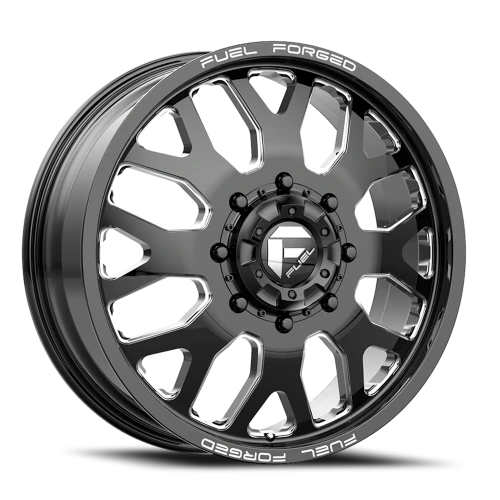 Fuel FF19D Dually DE19 BK 22x8.5 +105 8x200mm 142.2mm Gloss Black Milled