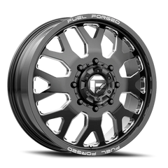 Fuel FF19D Dually DE19 BK 22x8.5 +105 8x200mm 142.2mm Gloss Black Milled