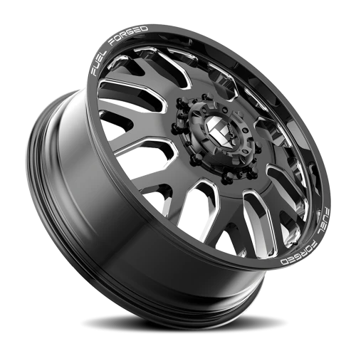 Fuel FF19D Dually DE19 BK 20x8.25 +105 8x200mm 142.2mm Gloss Black Milled
