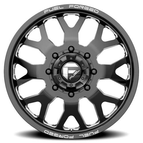 Fuel FF19D Dually DE19 BK 22x8.5 +105 8x200mm 142.2mm Gloss Black Milled