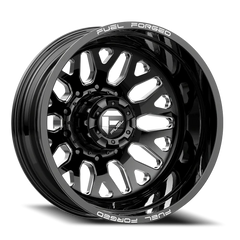 Fuel FF19D Dually DE19 BK 20x8.25 -202 8x200mm 142.2mm Gloss Black Milled