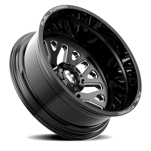 Fuel FF19D Dually DE19 BK 20x8.25 -202 8x200mm 142.2mm Gloss Black Milled