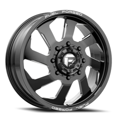 Fuel FF39D Dually DD39 BK 22x8.5 -202 8x200mm 142.2mm Gloss Black Milled