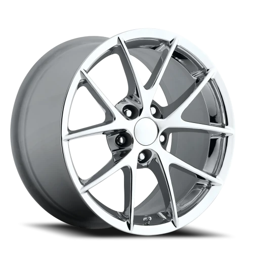 Factory Reproductions FR 18 2009 C6 Z06 Corvette Spyder Replica CH 19x10 +79 5x120.65mm 70.3mm Chrome