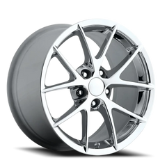 Factory Reproductions FR 18 2009 C6 Z06 Corvette Spyder Replica CH 19x10 +79 5x120.65mm 70.3mm Chrome