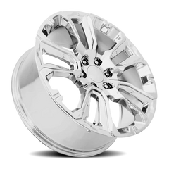Factory Reproductions FR 201 GM Split 5 Spoke Replica CH 22x9 +28 6x139.7mm 78.1mm Chrome