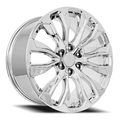 22" Chevy Truck Replica FR203 Chrome Wheel & Tire Package | 305/45R22 Toyo Proxes ST III Tires | Fits Escalade Tahoe Yukon Silverado Sierra