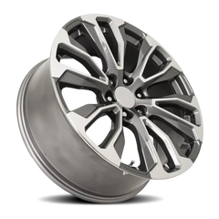Factory Reproductions FR 203 GMC Denali Replica GMF 22x9 +28 6x139.7mm 78.1mm Grey Machined Face