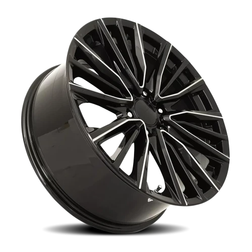 Factory Reproductions FR 205 Platinum V Replica BM 26x10 +28 6x139.7mm 78.1mm Black Ball Milled