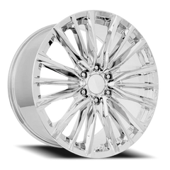 22" Chevy Truck Replica FR205 Chrome Wheel & Tire Package | 305/45R22 Toyo Proxes ST III Tires | Fits Escalade Tahoe Yukon Silverado Sierra