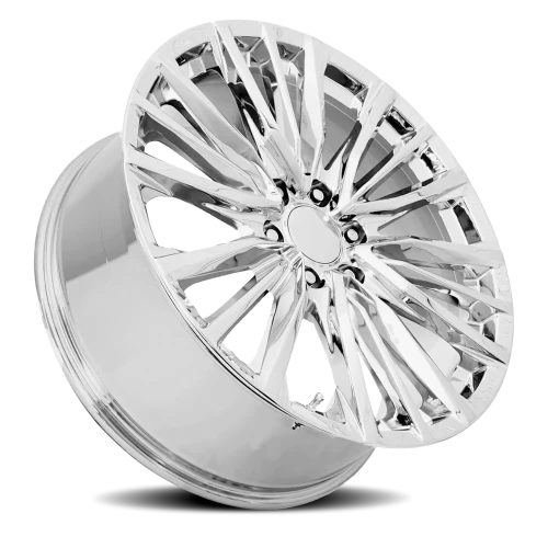 Factory Reproductions FR 205 Platinum V Replica CH 26x10 +28 6x139.7mm 78.1mm Chrome