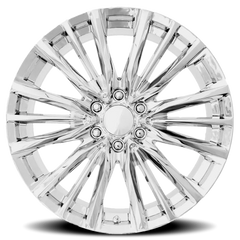 Factory Reproductions FR 205 Platinum V Replica CH 22x9 +28 6x139.7mm 78.1mm Chrome